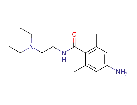 Molecular Structure of 30459-65-5 (4-Amino-N-[2-(diethylamino)ethyl]-2,6-dimethylbenzamide)