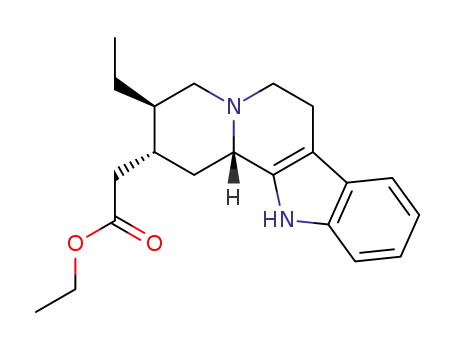3-ethyl-1,2,3,4,6,7,12,12b-octahydroindolo<2,3-a>quinolizine-2-yl acetic acid ethylester
