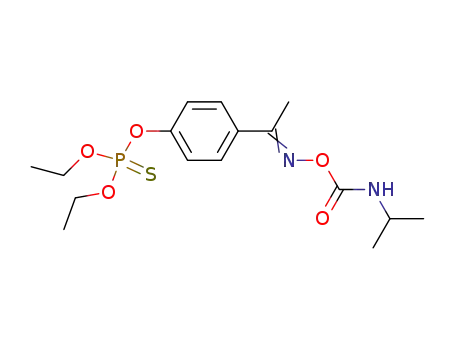 Molecular Structure of 22936-17-0 (O,O-diethyl O-{4-[(1Z)-N-{[(1-methylethyl)carbamoyl]oxy}ethanimidoyl]phenyl} thiophosphate)