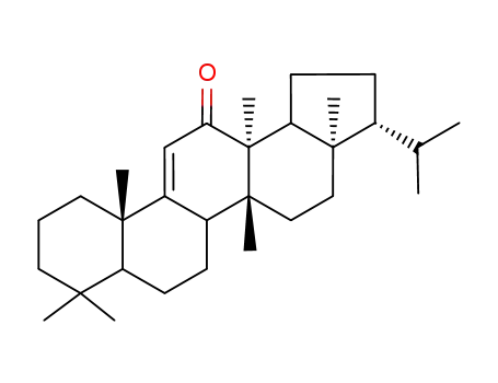 Molecular Structure of 58207-92-4 (Fern-9<sup>(11)</sup>-en-12-one)