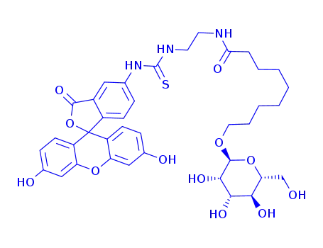 Nonanamide, N-2-(3,6-dihydroxy-3-oxospiroisobenzofuran-1(3H),9-9Hxanthen-5-yl)aminothioxomethylaminoethyl-9-(.alpha.-D-mannopyranosyloxy)-