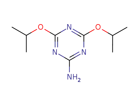 Molecular Structure of 30358-13-5 (4,6-bis(propan-2-yloxy)-1,3,5-triazin-2-amine)