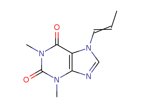 1H-Purine-2,6-dione,3,7-dihydro-1,3-dimethyl-7-(1-propen-1-yl)- cas  23245-61-6