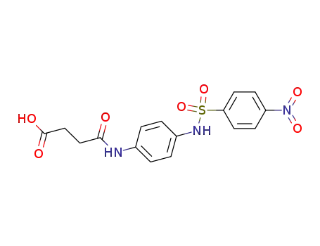 Molecular Structure of 23093-93-8 (4-[(4-{[(4-nitrophenyl)sulfonyl]amino}phenyl)amino]-4-oxobutanoic acid)