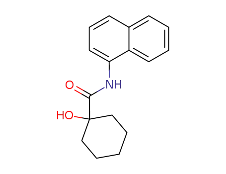 Molecular Structure of 22914-93-8 (1-Hydroxy-N-(1-naphtyl)cyclohexanecarboxamide)