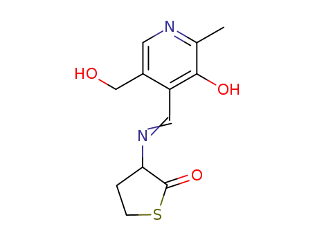 (4E)-5-(hydroxymethyl)-2-methyl-4-{[(2-oxotetrahydrothiophen-3-yl)amino]methylidene}pyridin-3(4H)-one