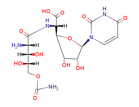 b-D-Allofuranuronic acid,5-[[2-amino-5-O-(aminocarbonyl)-2-deoxy-L-xylonoyl]amino]-1,5-dideoxy-1-(3,4-dihydro-2,4-dioxo-1(2H)-pyrimidinyl)-(9CI) cas  22976-90-5