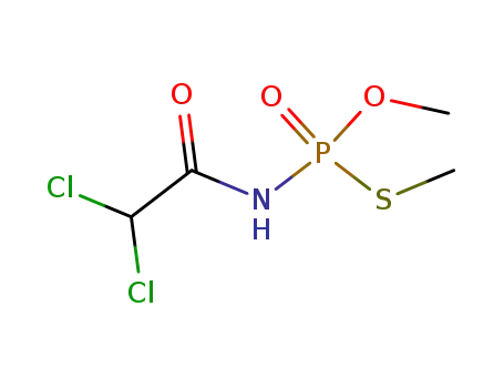 Molecular Structure of 30560-33-9 (O,S-Dimethyl dichloroacetylphosphoramidothioate)