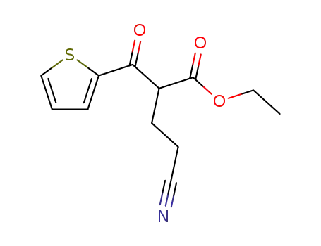 2-(2-cyano-ethyl)-3-oxo-3-[2]thienyl-propionic acid ethyl ester