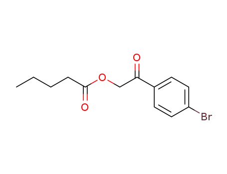 Molecular Structure of 22980-28-5 (2-(4-bromophenyl)-2-oxoethyl pentanoate)
