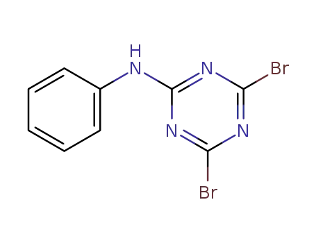 Molecular Structure of 30357-82-5 (4,6-dibromo-N-phenyl-1,3,5-triazin-2-amine)