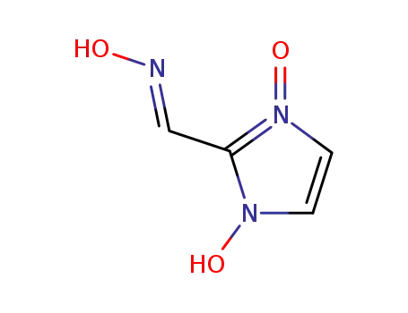 Molecular Structure of 30391-66-3 (1H-Imidazole-2-carboxaldehyde,1-hydroxy-,oxime,3-oxide(9CI))