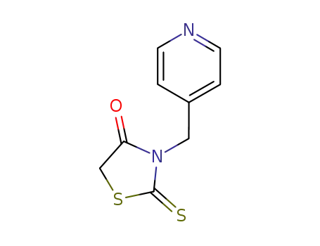 Molecular Structure of 2295-33-2 (3-(pyridin-4-ylmethyl)-2-thioxo-1,3-thiazolidin-4-one)