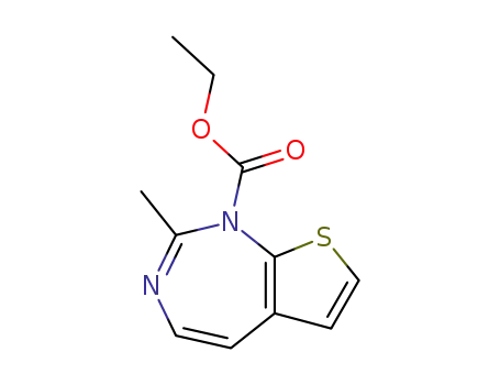 2-methyl-thieno[2,3-<i>d</i>][1,3]diazepine-1-carboxylic acid ethyl ester