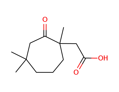 2-(2'-Ethansaeure)-2,6,6-trimethylcycloheptanon