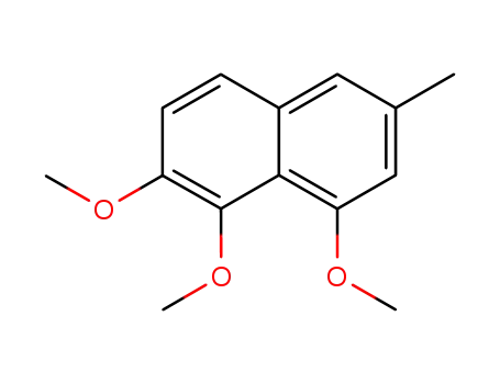 Molecular Structure of 2275-88-9 (1,2,8-Trimethoxy-6-methylnaphthalene)