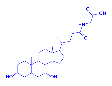 2-[[(4R)-4-[(3R,5S,7R,8R,9S,10S,13R,14S,17R)-3,7-dihydroxy-10,13-dimethyl-2,3,4,5,6,7,8,9,11,12,14,15,16,17-tetradecahydro-1H-cyclopenta[a]phenanthren-17-yl]pentanoyl]amino]acetic acid
