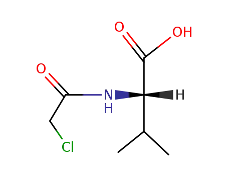 Molecular Structure of 2279-16-5 (CHLOROACETYL-L-VALINE)
