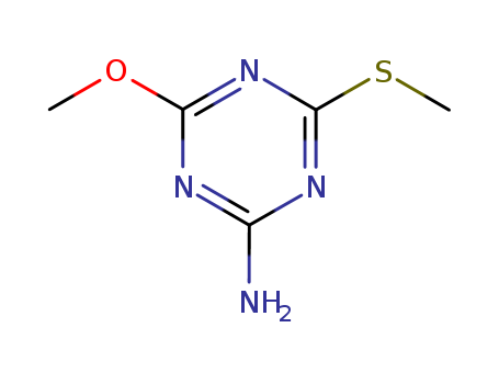 2-AMINO-4-METHOXY-6-(METHYLTHIO)-1,3,5-TRIAZINE