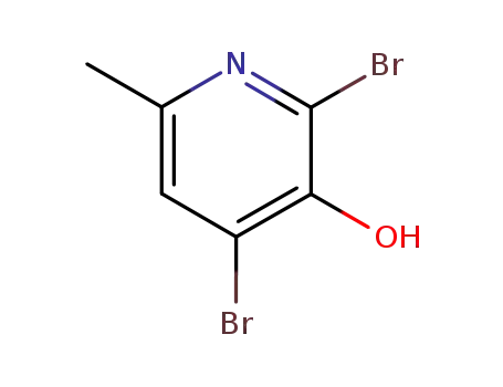 Molecular Structure of 23003-29-4 (2,4-DIBROMO-3-HYDROXY-6-PICOLINE)