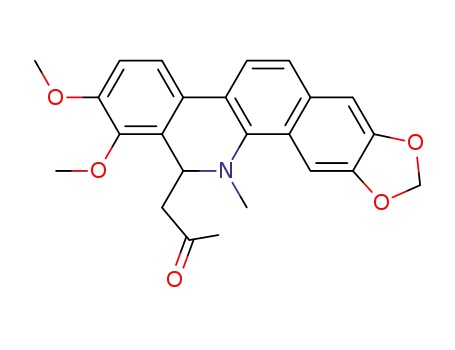 Molecular Structure of 22864-92-2 (6-Acetonyldihydrochelerythrine)