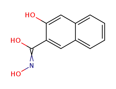 Molecular Structure of 22974-74-9 (3-HYDROXY-2-NAPHTHOHYDROXAMICACID)
