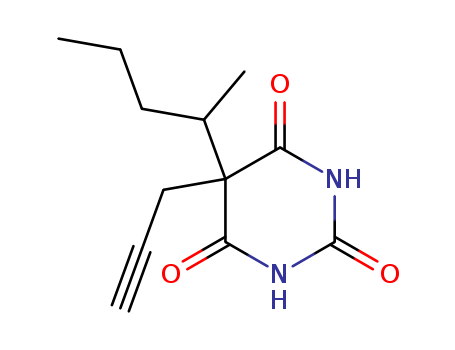 2,4,6(1H,3H,5H)-Pyrimidinetrione,5-(1-methylbutyl)-5-(2-propyn-1-yl)- cas  22864-27-3