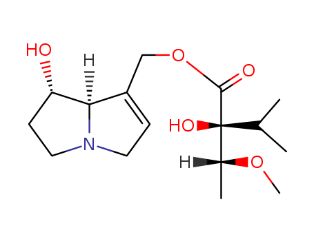Butanoic acid,2-hydroxy-2-[(1R)-1-methoxyethyl]-3-methyl-,[(1S,7aR)-2,3,5,7a-tetrahydro-1-hydroxy-1H-pyrrolizin-7-yl]methyl ester, (2S)-