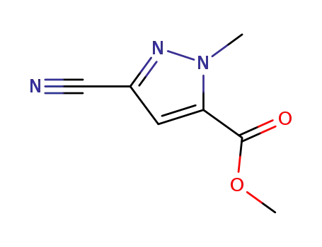 1H-Pyrazole-5-carboxylicacid,3-cyano-1-methyl-,methylester(9CI)