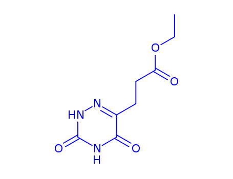 1,2,4-Triazine-6-propanoic acid, 2,3,4,5-tetrahydro-3,5-dioxo-, ethyl ester (9CI)