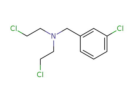 Molecular Structure of 2361-63-9 (N,N-Bis(2-chloroethyl)-m-chlorobenzylamine)