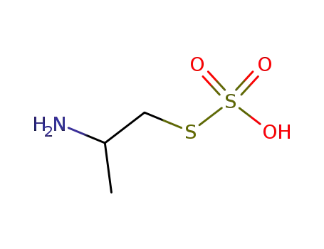 Molecular Structure of 2403-32-9 (Thiosulfuric acid S-(2-aminopropyl) ester)