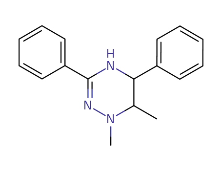 Molecular Structure of 23569-79-1 (1,6-dimethyl-3,5-diphenyl-1,2,5,6-tetrahydro-1,2,4-triazine)