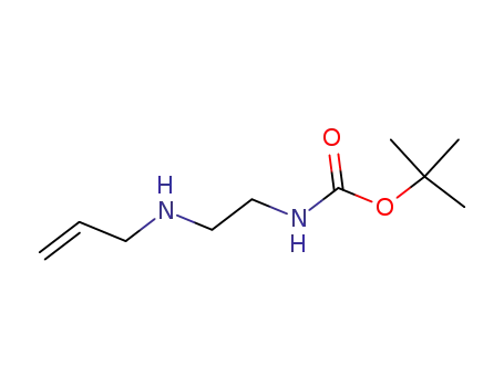 Molecular Structure of 637005-34-6 (Carbamic acid, [2-(2-propenylamino)ethyl]-, 1,1-dimethylethyl ester (9CI))