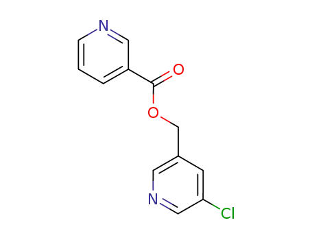 Molecular Structure of 23723-28-6 ((5-chloropyridin-3-yl)methyl pyridine-3-carboxylate)