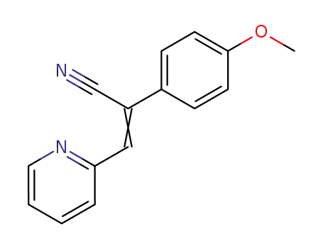 Molecular Structure of 23904-12-3 (2-(4-methoxyphenyl)-3-(pyridin-2-yl)prop-2-enenitrile)