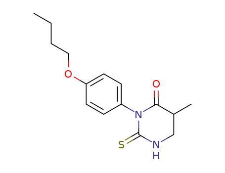 4(1H)-Pyrimidinone,3-(4-butoxyphenyl)tetrahydro-5-methyl-2-thioxo- cas  30695-42-2