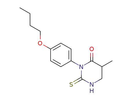 Molecular Structure of 30695-42-2 (3-(4-butoxyphenyl)-5-methyl-2-thioxotetrahydropyrimidin-4(1H)-one)