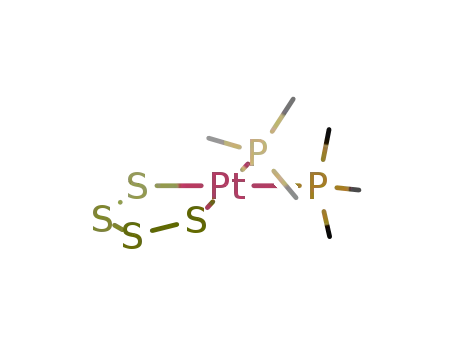 PtS<sub>4</sub>(P(CH<sub>3</sub>)3)2