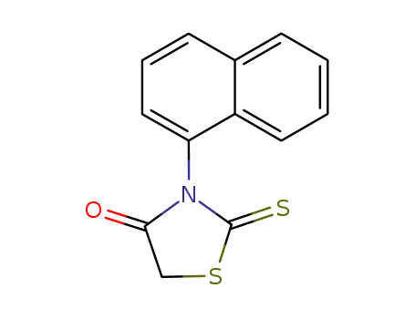 Molecular Structure of 23517-78-4 (3-(naphthalen-1-yl)-2-thioxo-1,3-thiazolidin-4-one)