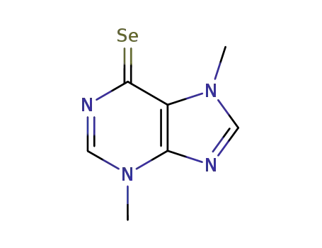 Molecular Structure of 23663-58-3 (3,7-Dimethyl-6H-purine-6-selone)