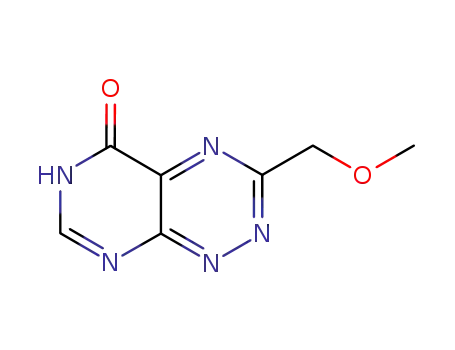 Molecular Structure of 30855-58-4 (3-(methoxymethyl)pyrimido[5,4-e][1,2,4]triazin-5(8H)-one)