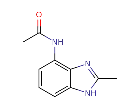 Molecular Structure of 30905-08-9 (Acetamide, N-(2-methyl-4-benzimidazolyl)- (8CI))
