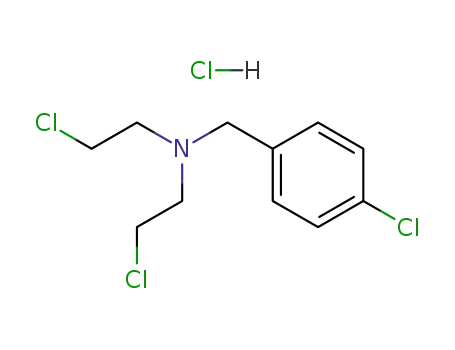 Molecular Structure of 3597-20-4 (2-CHLORO-N-(4-CHLOROBENZYL)-N-(2-CHLOROETHYL)-1-ETHANAMINIUM CHLORIDE)