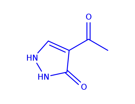 Molecular Structure of 239470-50-9 (3H-Pyrazol-3-one, 4-acetyl-1,2-dihydro- (9CI))