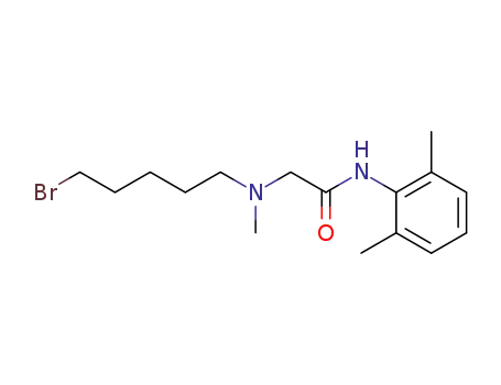 Molecular Structure of 23562-24-5 (N~2~-(5-bromopentyl)-N-(2,6-dimethylphenyl)-N~2~-methylglycinamide)