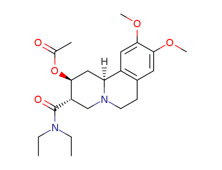 2H-Benzo[a]quinolizine-3-carboxamide,2-(acetyloxy)-N,N-diethyl-1,3,4,6,7,11b-hexahydro-9,10-dimethoxy-,(2R,3R,11bS)-rel-
