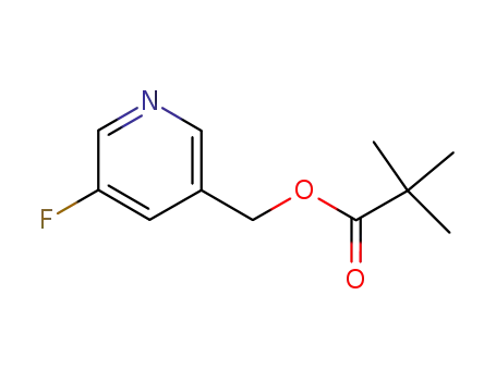 Molecular Structure of 23723-44-6 ((5-fluoropyridin-3-yl)methyl 2,2-dimethylpropanoate)