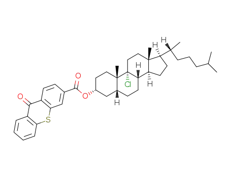 9-Oxo-9H-thioxanthene-3-carboxylic acid (3R,5R,8S,9R,10S,13R,14S,17R)-9-chloro-17-((R)-1,5-dimethyl-hexyl)-10,13-dimethyl-hexadecahydro-cyclopenta[a]phenanthren-3-yl ester