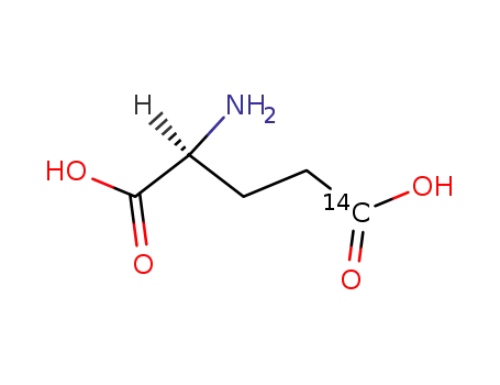 Molecular Structure of 24016-48-6 (GLUTAMIC ACID, L-, [5-14C])